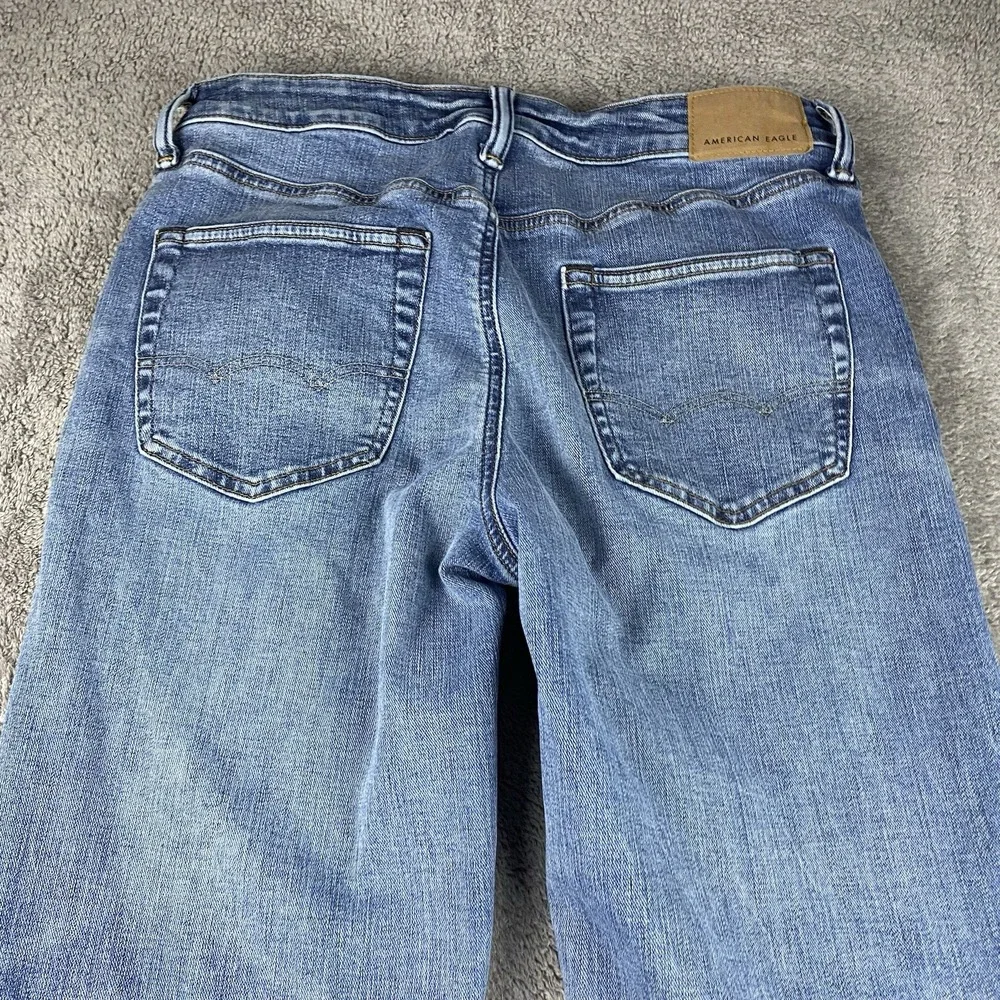 American Eagle AirFlex+ Athletic Straight Jeans Mens 31x30 Blue Medium Wash